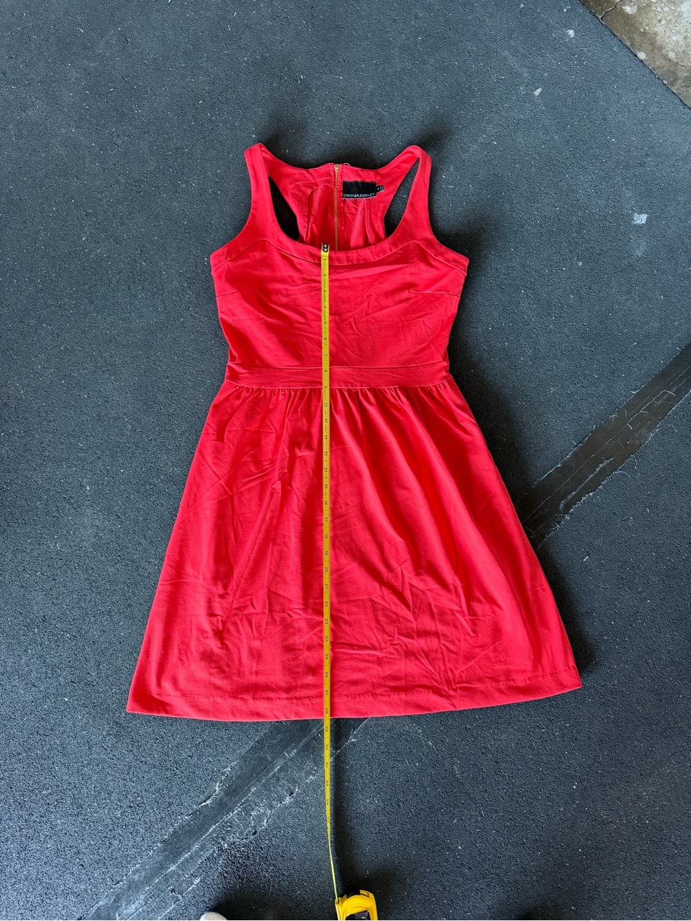 Cynthia Rowley Sleeveless Red Fit-and-Flare Dress